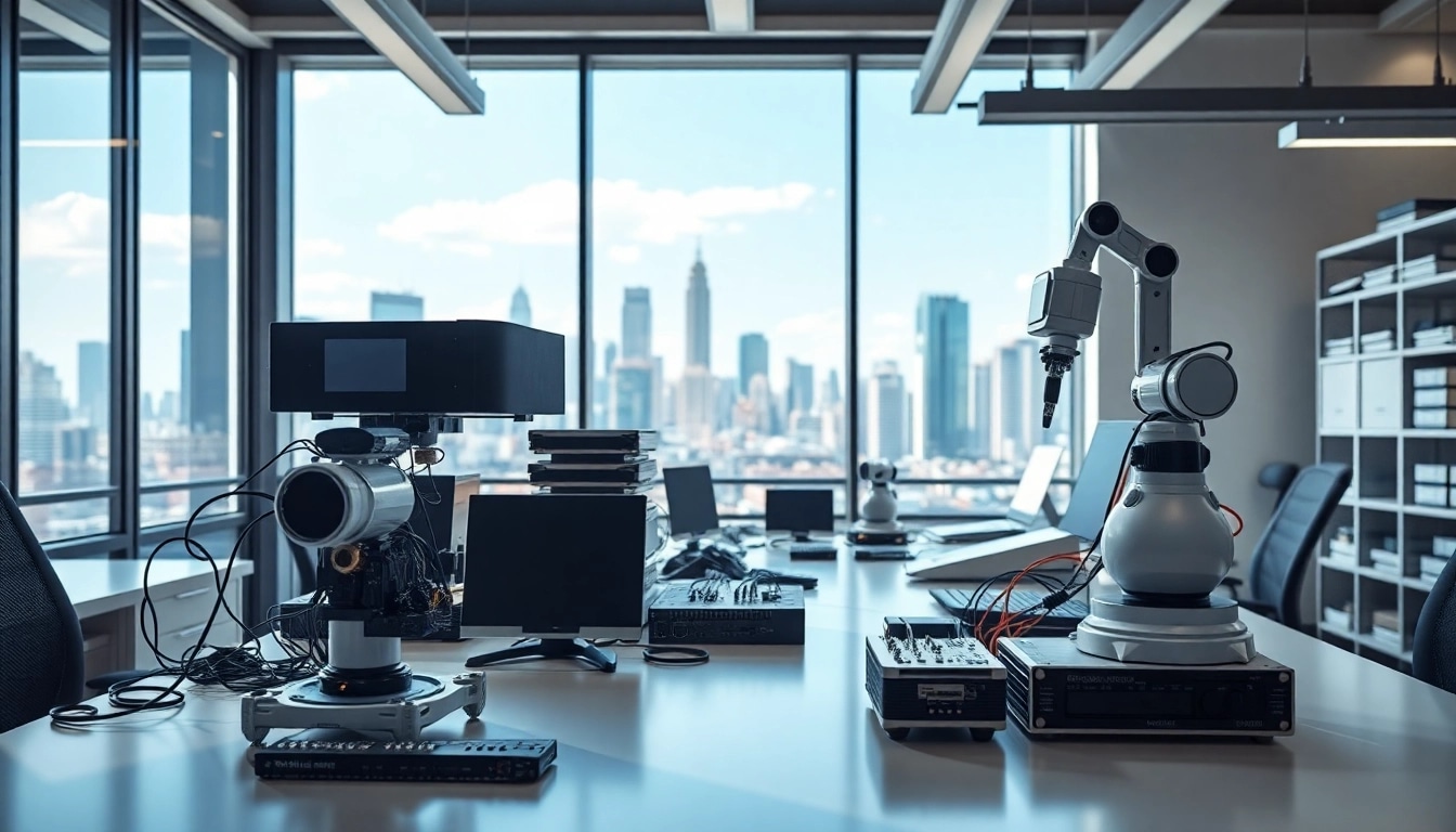 In einem modernen Arbeitsbereich entstehen innovative Lösungen mit Botland-Technologie.