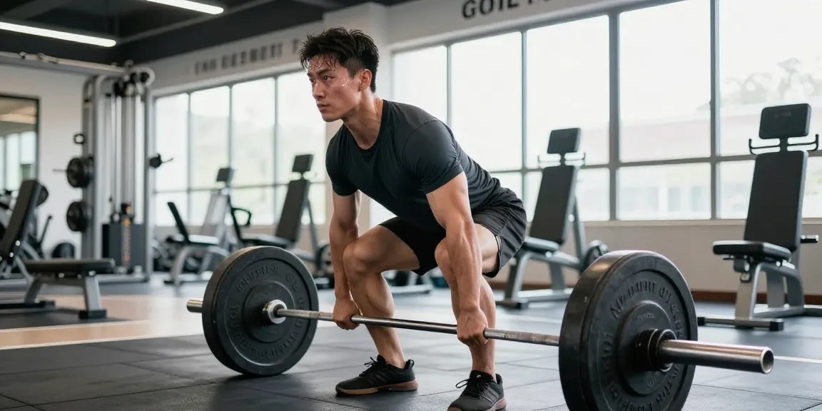 Körperbauer beim Training im Steroidshop für effektives Muskelwachstum.
