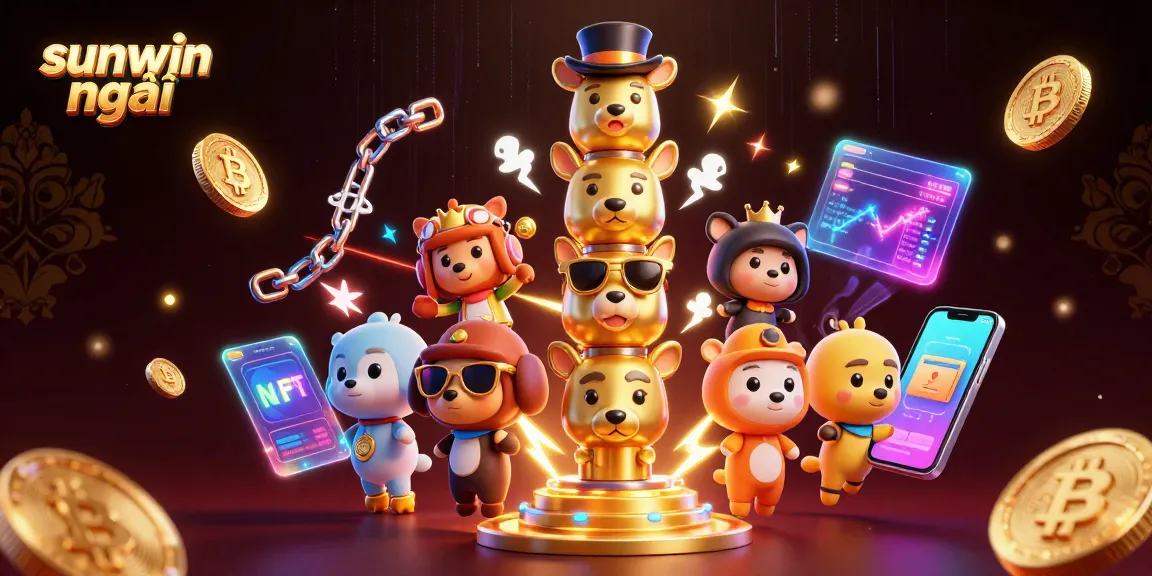 Play and win big with engaging games at sunwin mới, showcasing vibrant 3D elements and dynamic gaming atmosphere.