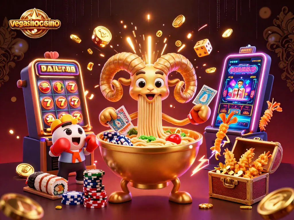 Experience thrilling gameplay with vegasinocasino's vibrant 3D casino scene filled with winning opportunities.