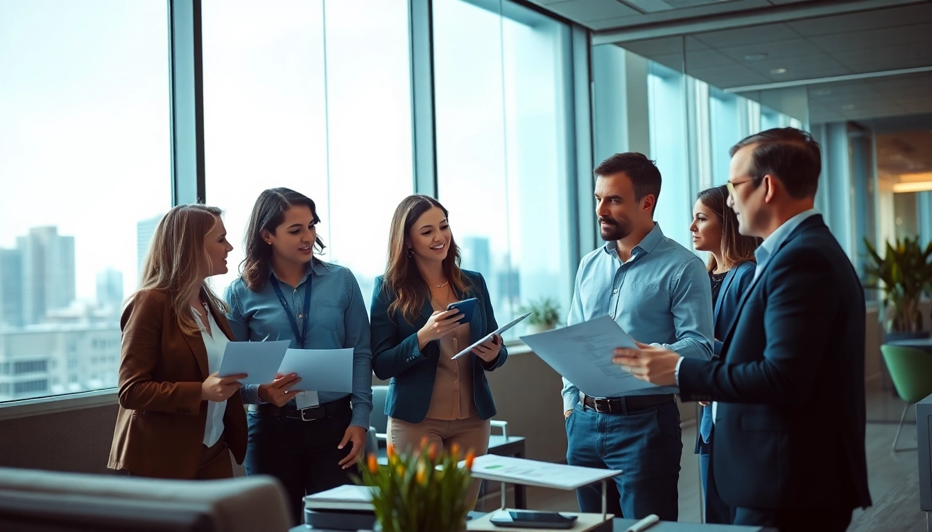 Headhunter Ingenieure collaborates in a vibrant office to recruit top talent.