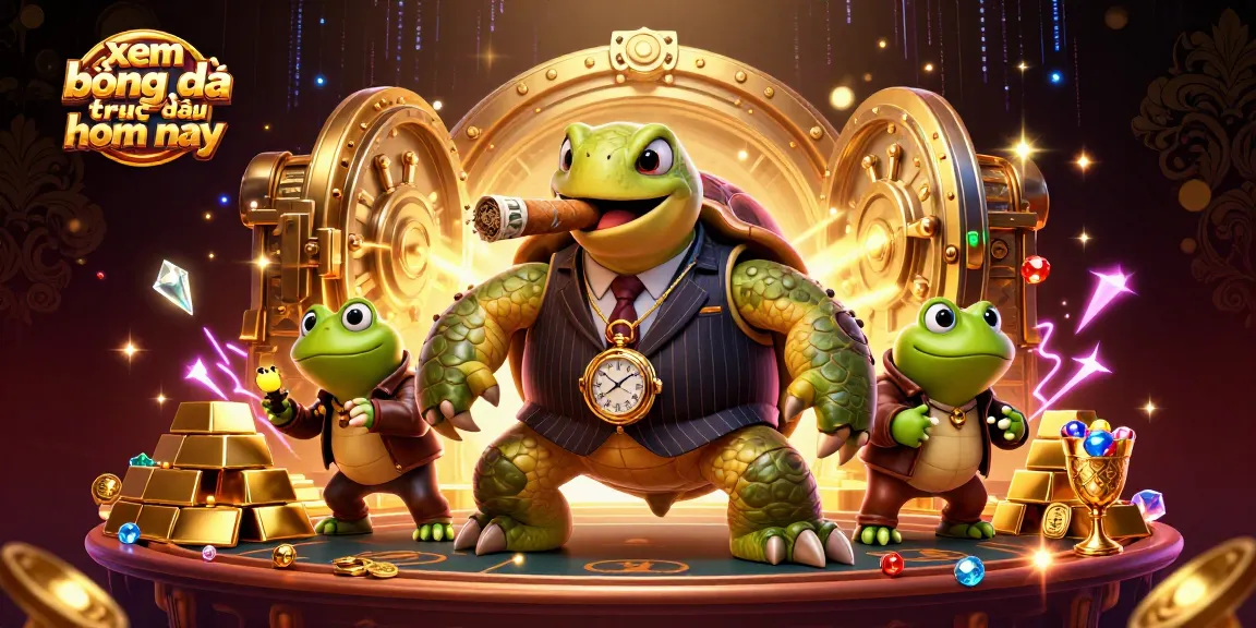 Experience the excitement with "xem bóng đá trực tiếp hôm nay" in this vibrant casino-themed illustration.